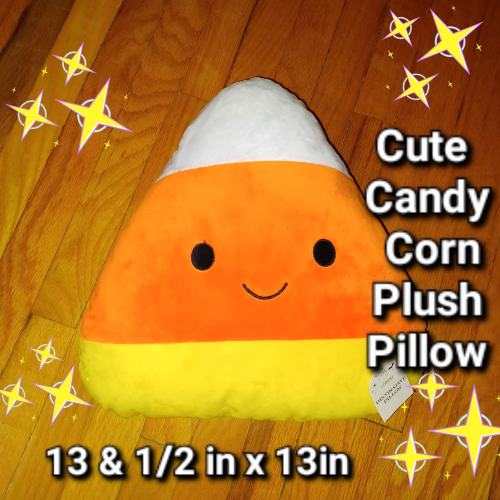 Candy Corn Plush Pillow